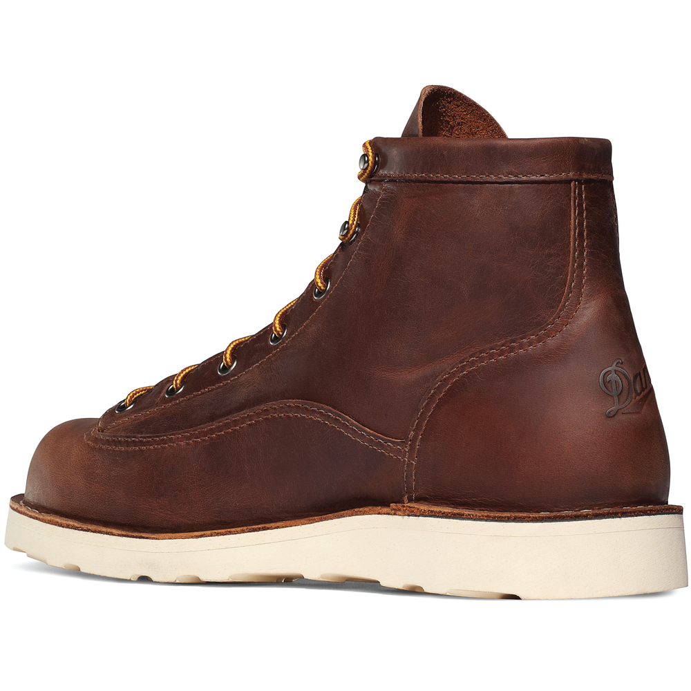 nan Danner Men's Bull Run 6 Inch Soft Toe Work Boot, nan: 8.5, nan: D, nan: nan