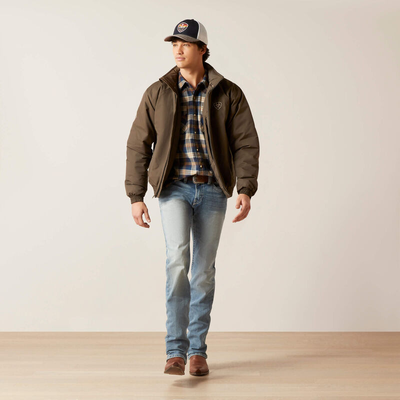 nan Ariat Men's Team Insulated Jacket Banyon Bark, nan: LARGE, nan: nan, nan: nan