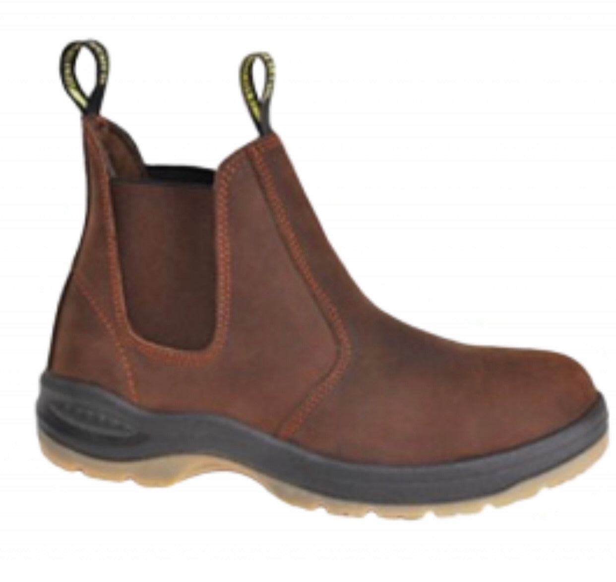 Work Zone Mens 6 Inch Pull On Soft Toe Work Boot