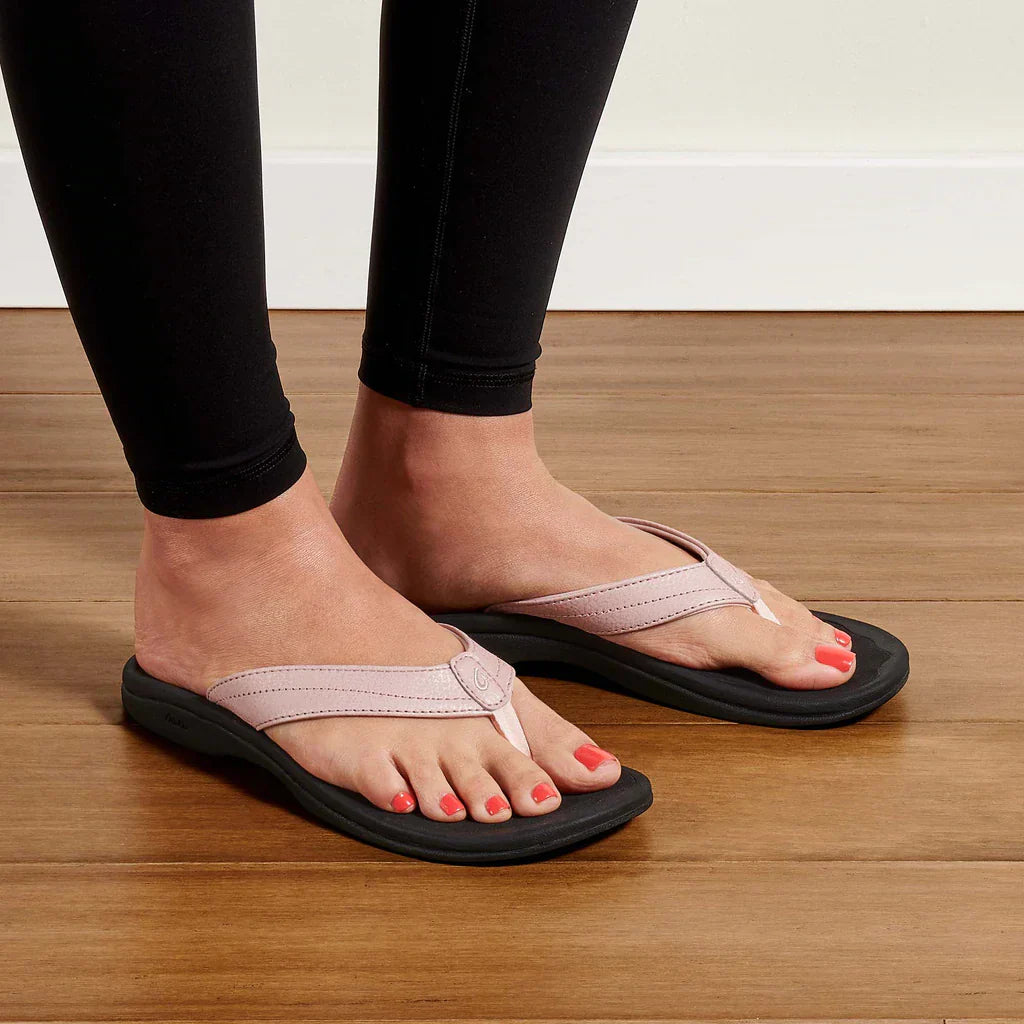 nan Olukai Women's Ohana Waterproof Sandal Petal Pink/Black, nan: 9, nan: M, nan: nan