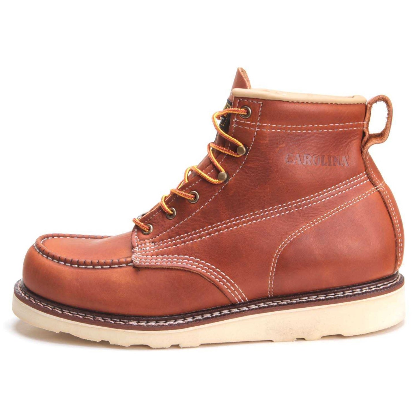nan Carolina Men's 6 Inch Soft Toe Toe Wedge Work Boot, nan: 8, nan: D, nan: nan