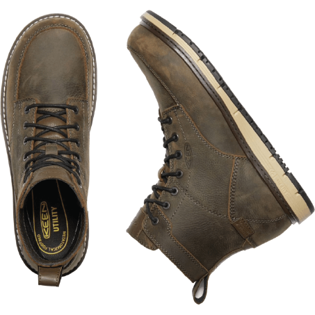 nan Keen Men's San Jose Wedge 6 Inch Aluminum Safety Toe Work Boot, nan: 7, nan: EE, nan: nan