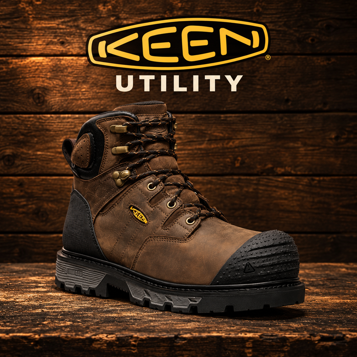 keen work boots — warm timber workshop