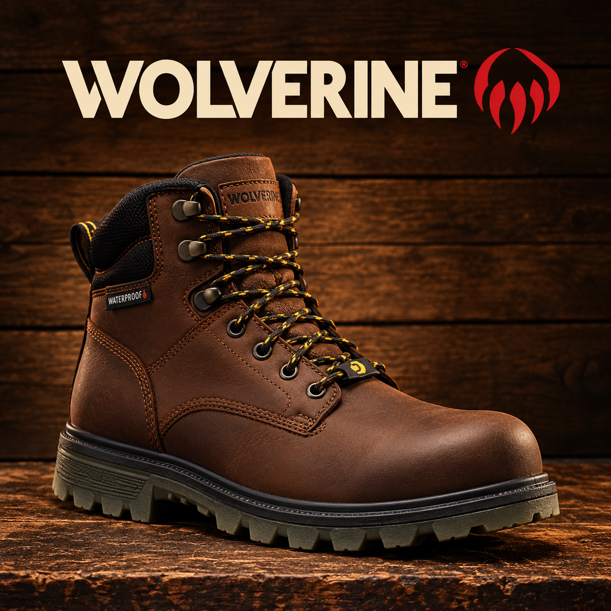 wolverine work boots — warm timber workshop