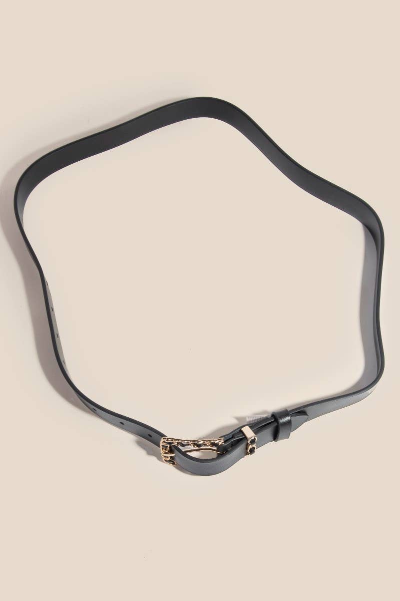 Anarchy Street Chain Braid Buckle Leather Belt – Gbk