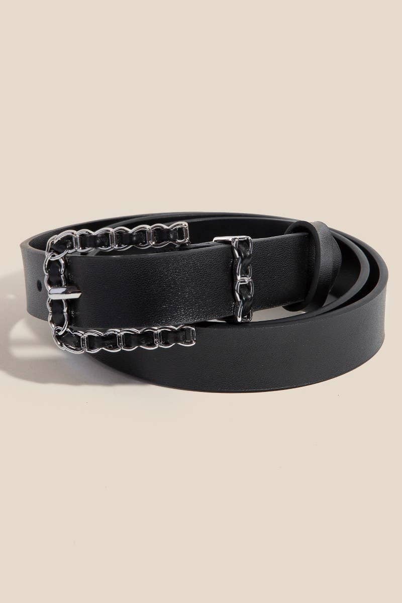 Anarchy Street Chain Braid Buckle Leather Belt – Gbk