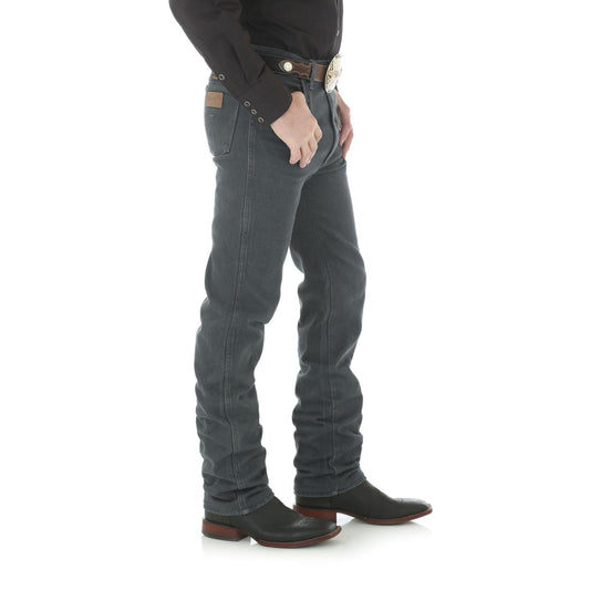nan Wrangler Men's Cowboy Cut Rigid Slim Fit Jean Prewashed Charcoal Grey, nan: 30, nan: 32, nan: nan