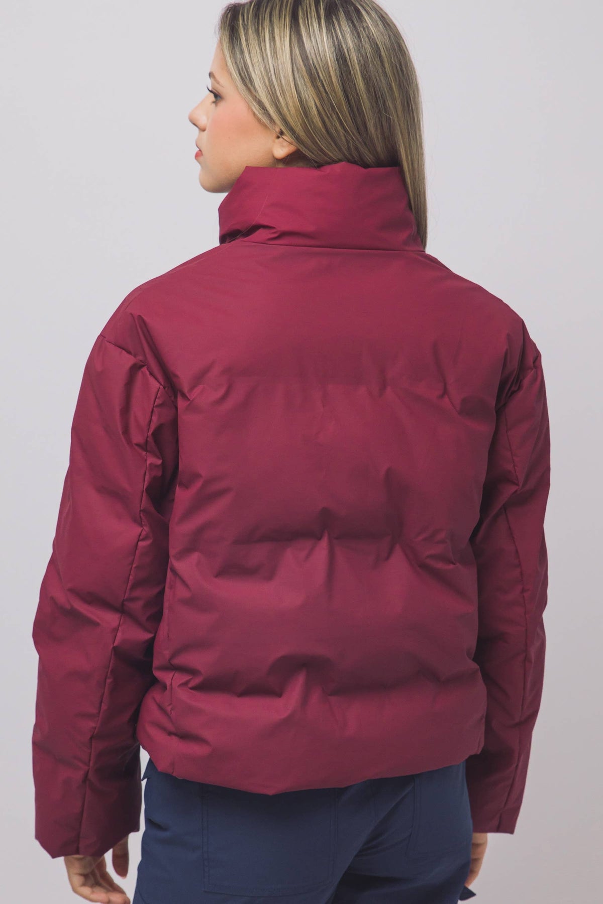 Peace Love Line Women's Zip-Front Puffer Jacket (PM6105) – Espresso