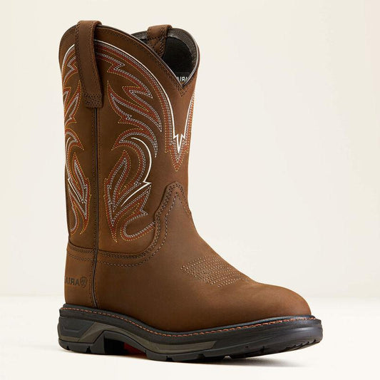 Ariat Ariat Men's Workhog XT Soft Toe Pull On Work Boot Distressed Brown, Size: 7, Width: D, nan: nan