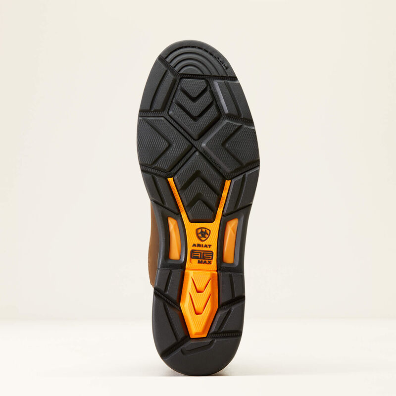 Ariat Mens Workhog XT Soft Toe Pull On Work Boot Distressed Brown