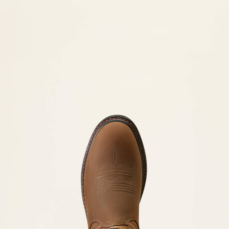 nan Ariat Men's Workhog XT Soft Toe Pull On Work Boot Distressed Brown, nan: 8, nan: D, nan: nan