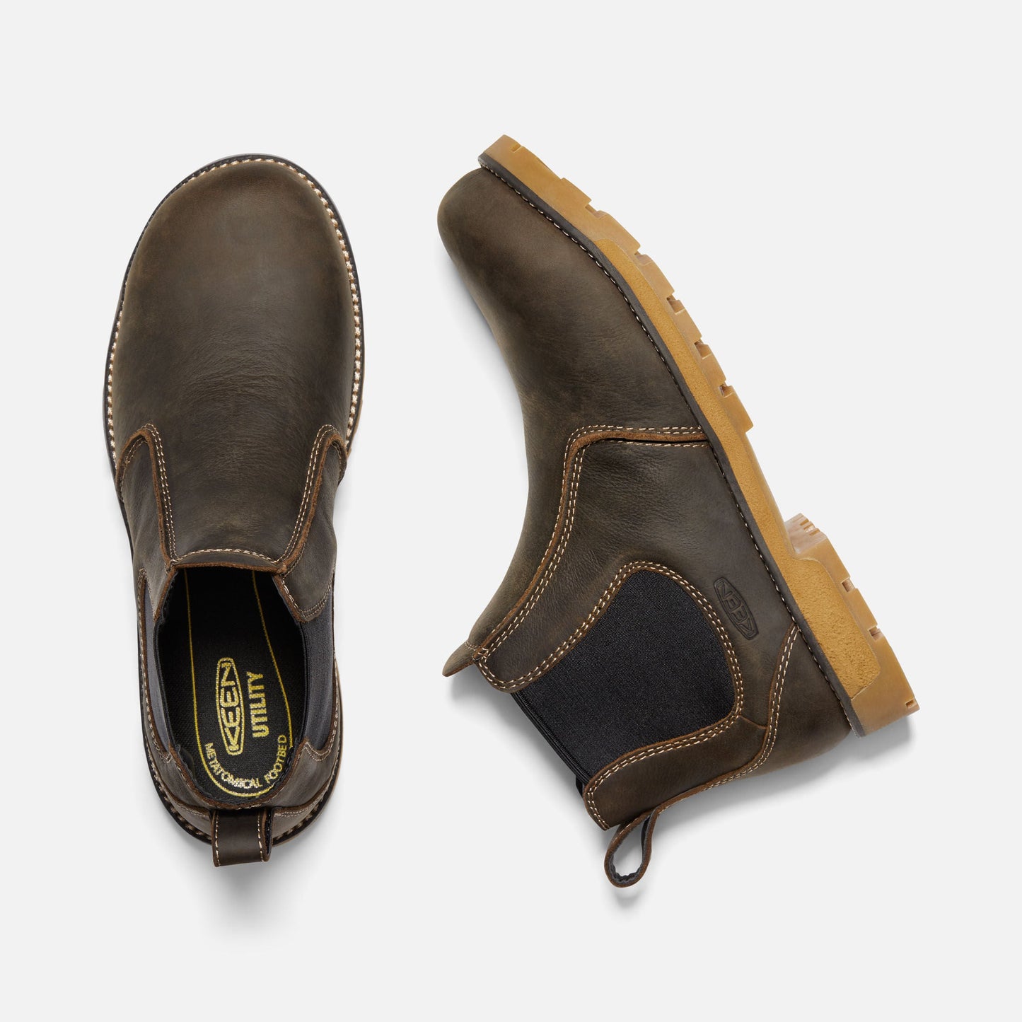 nan Keen Utility Men's Seattle Romeo Aluminum Safety Toe Pull On Work Boot, nan: 7.5, nan: D, nan: nan