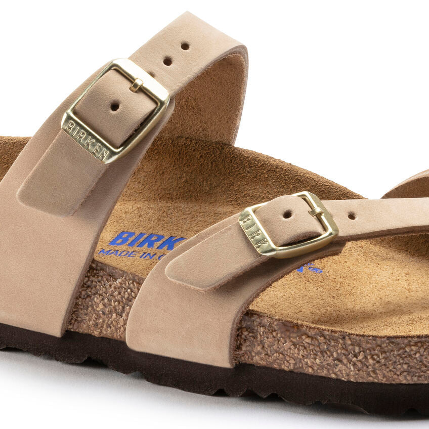 nan Birkenstock Women's Mayari Soft Footbed Sandcastle Nubuck, nan: 40, nan: R, nan: nan