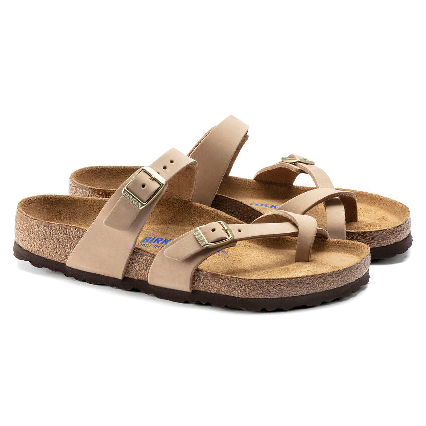 nan Birkenstock Women's Mayari Soft Footbed Sandcastle Nubuck, nan: 39, nan: R, nan: nan