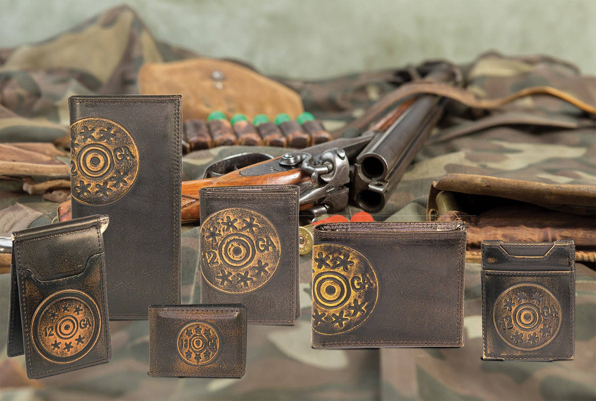 Zep-Pro Shotshell Burnished Leather Trifold Wallet