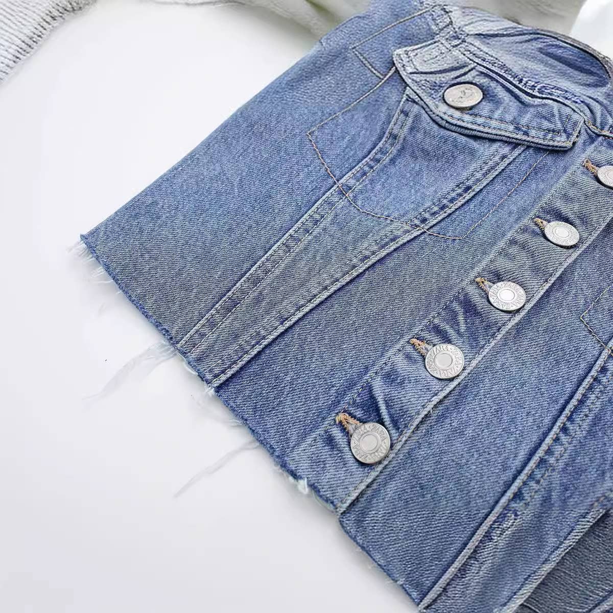 Hope & Sunshine Denim Bustier Corset Top – Blue