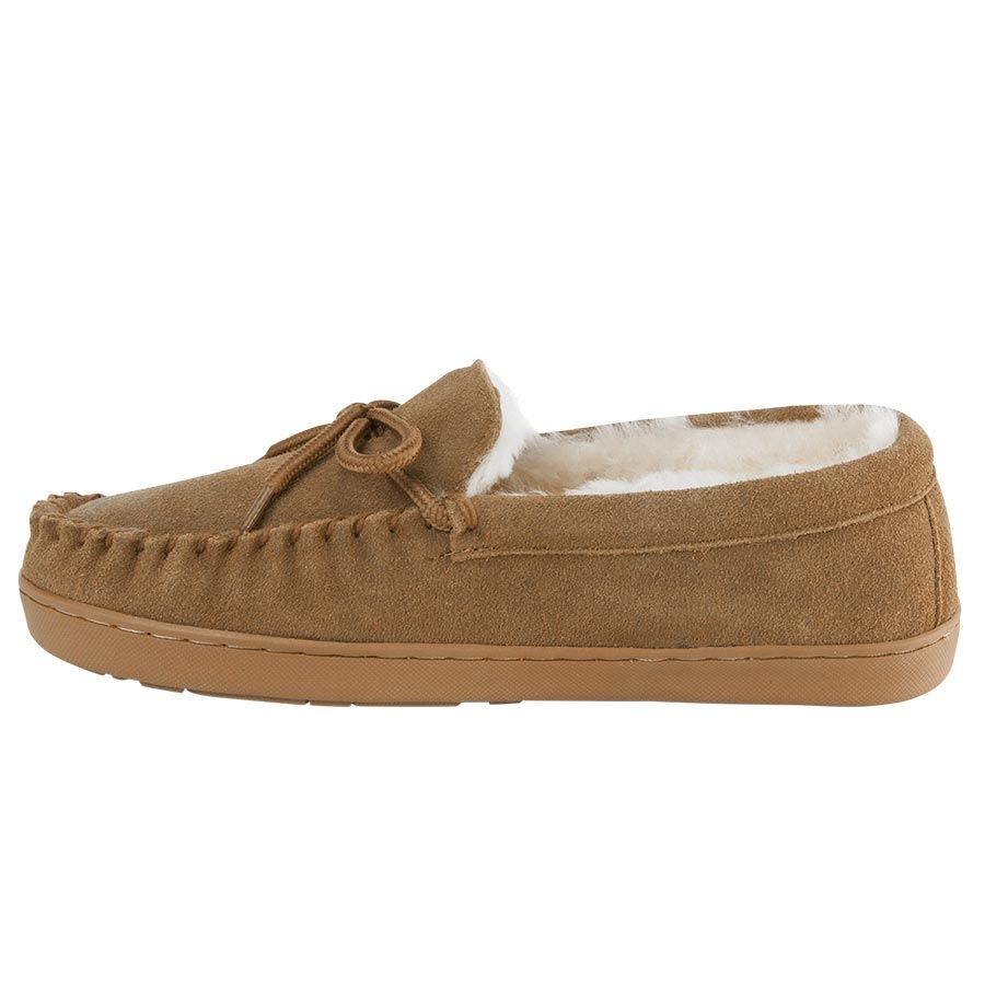 nan Bearpaw Men's Moc II Suede Moccasin Slipper Hickory, nan: 10, nan: nan, nan: nan