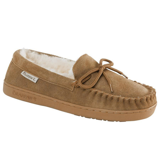Bearpaw Bearpaw Men's Moc II Suede Moccasin Slipper Hickory, Size: 8, nan: nan, nan: nan