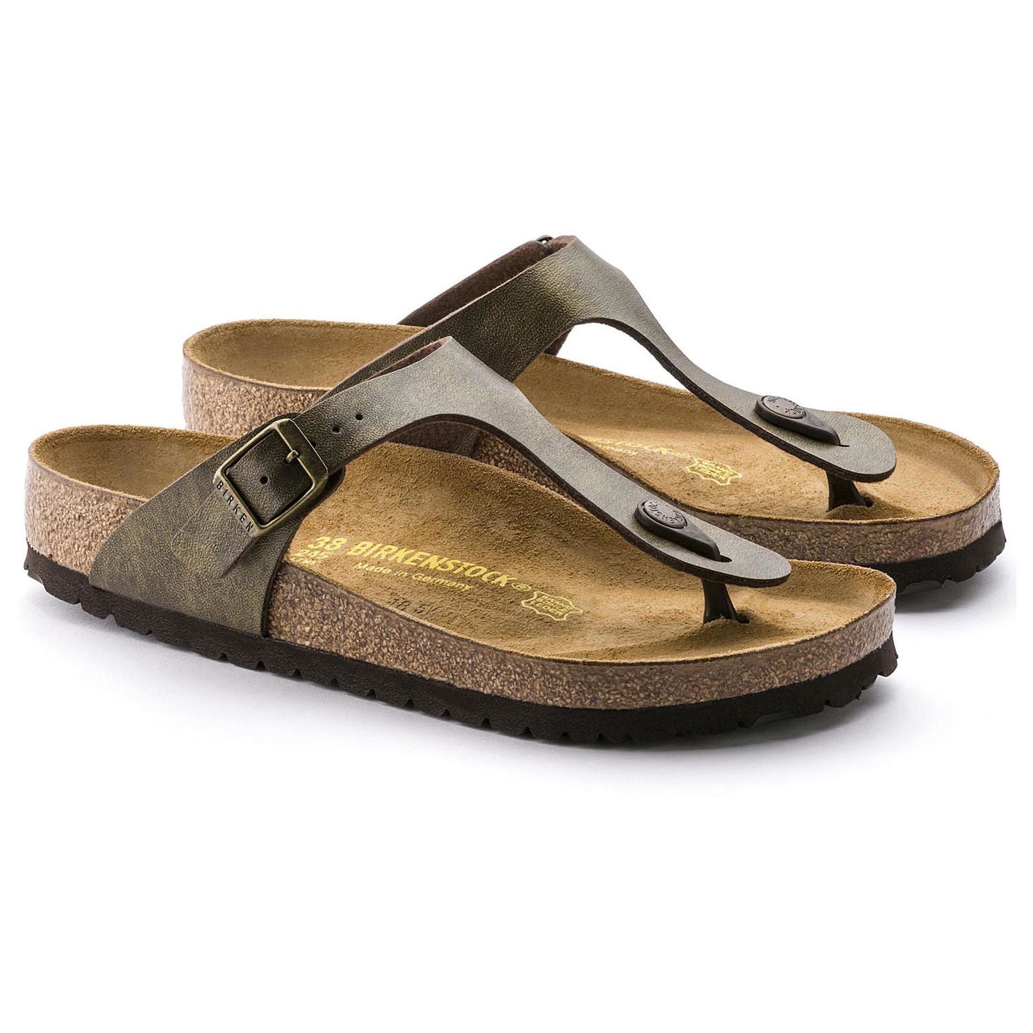 nan Birkenstock Wmns Gizeh Thong Birko-Flor Golden Brown, nan: 39, nan: nan, nan: nan