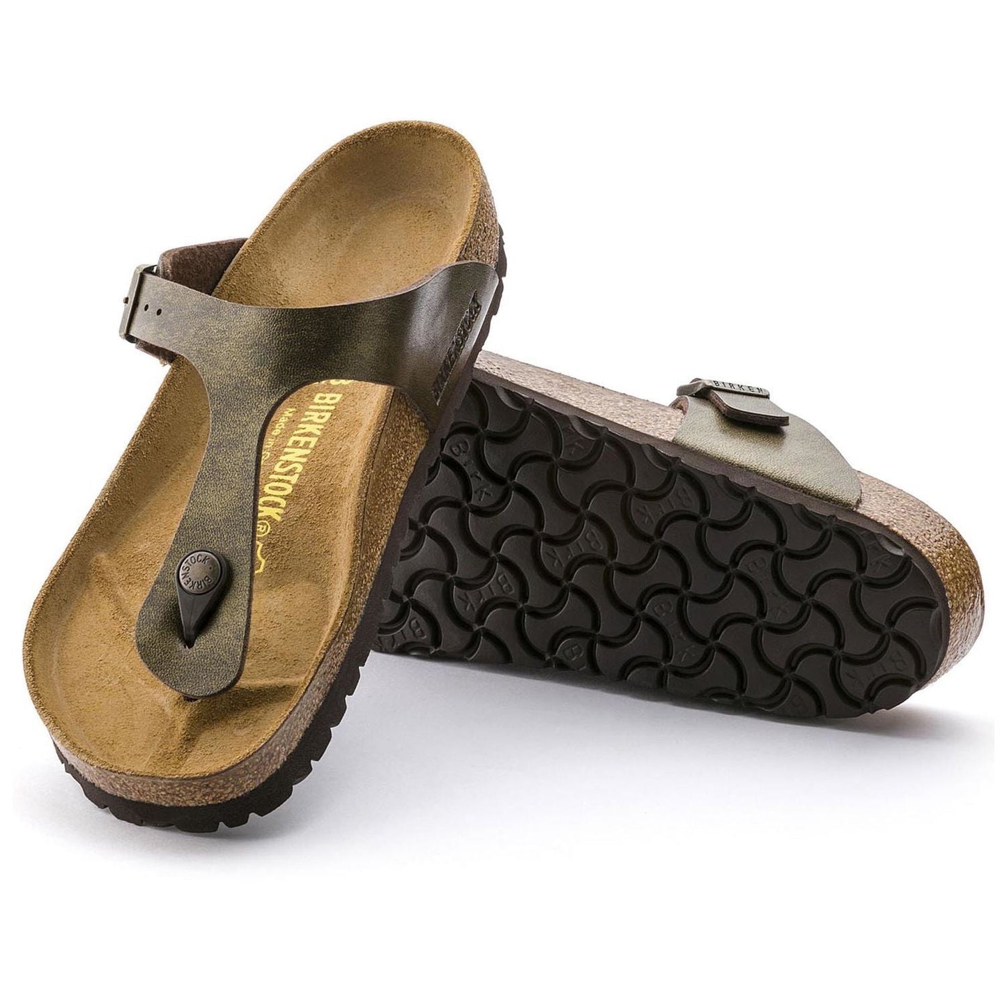 nan Birkenstock Wmns Gizeh Thong Birko-Flor Golden Brown, nan: 37, nan: nan, nan: nan