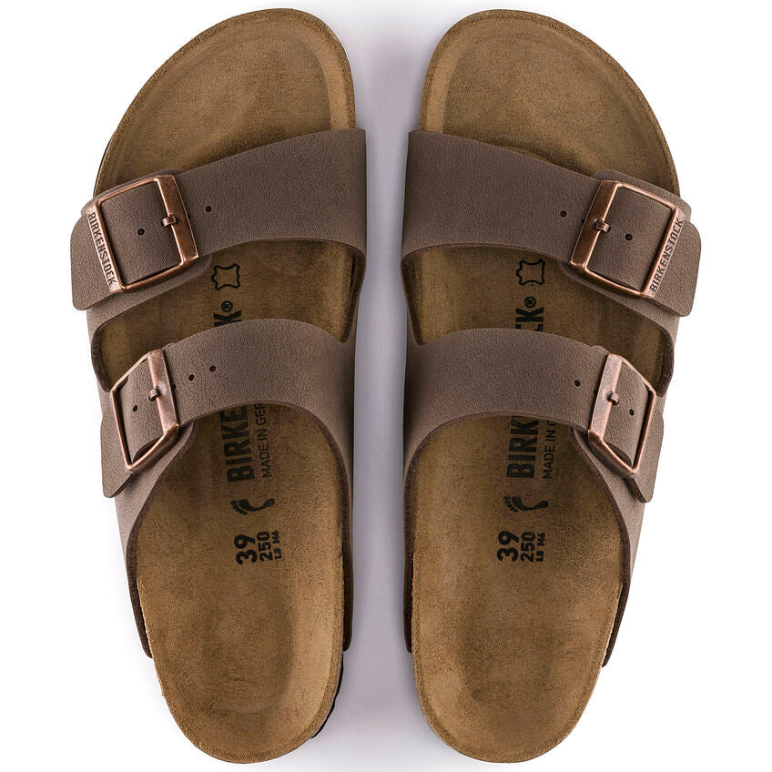nan Birkenstock Women's Arizona 2 Strap Sandal  Birkibuc Mocha, nan: 38, nan: R, nan: nan