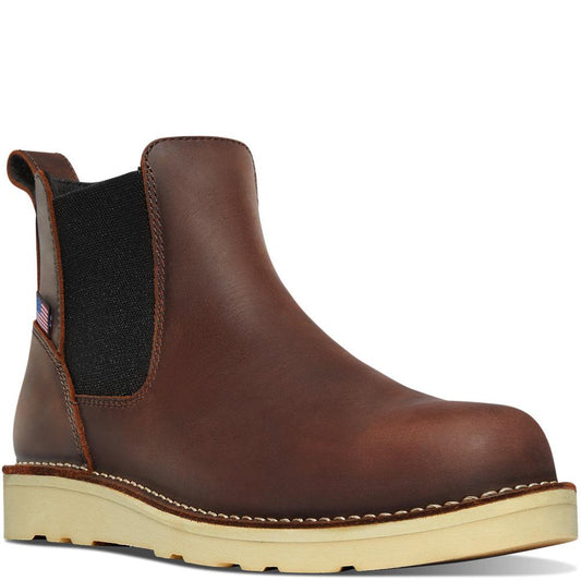 Danner Danner Men's Bull Run Pull On Soft Toe Chelsea Work Boot, Size: 7, Width: D, nan: nan