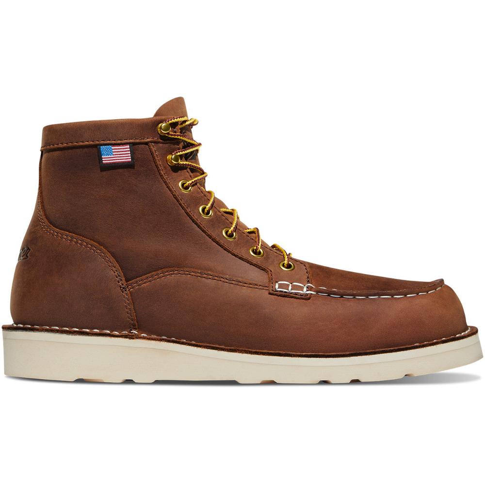 nan Danner Bull Run Mns 6 Inch Soft Toe Work Boot, nan: 8, nan: D, nan: nan