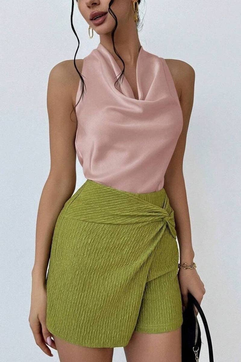 Soli Echo Sleek Halter Tank Top