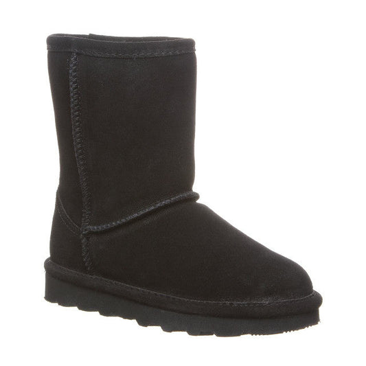 Bearpaw Bearpaw Kids Elle Short Suede Boot Black, Size: 13, nan: nan, nan: nan