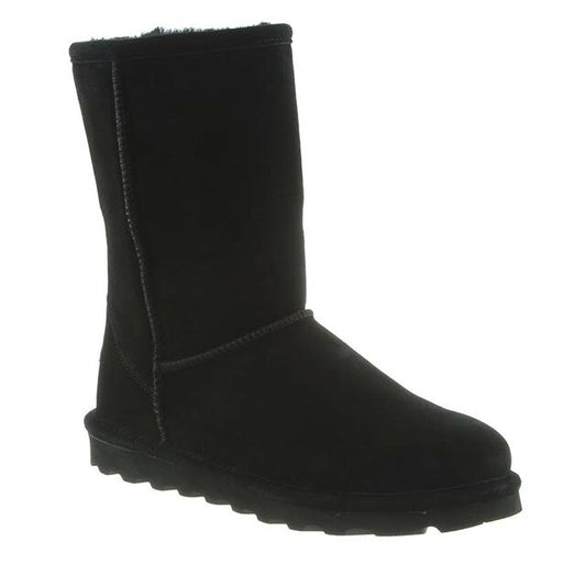 BEARPAW Bearpaw Women's Elle Short Suede Black Boot, SIZE: 6, Width: M, nan: nan