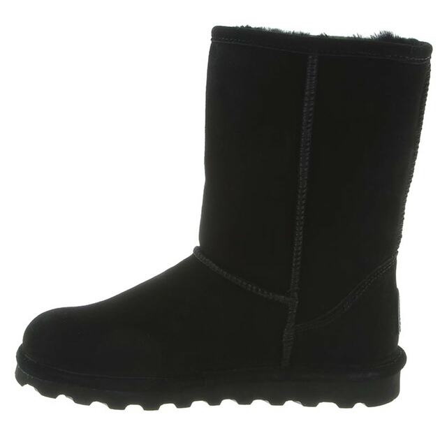 nan Bearpaw Women's Elle Short Suede Black Boot, nan: 8, nan: M, nan: nan
