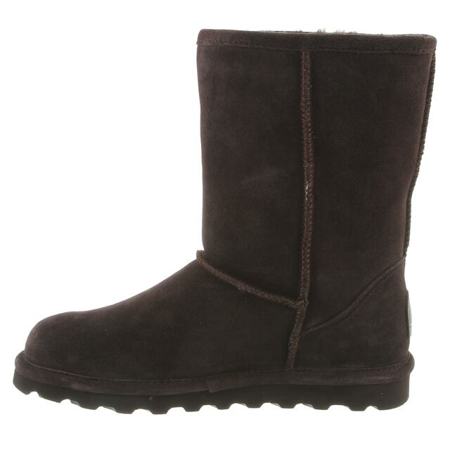 nan Bearpaw Women's Elle Short Suede Boot Chocolate, nan: 7, nan: M, nan: nan