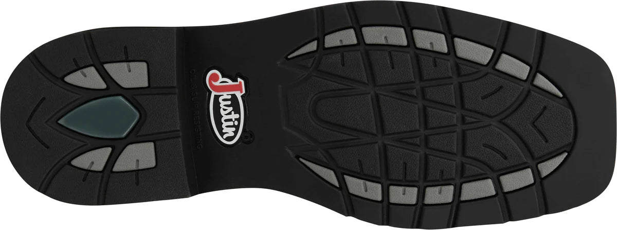 Justin Work Boots Men's Driller Pull on Steel Toe Work Boot