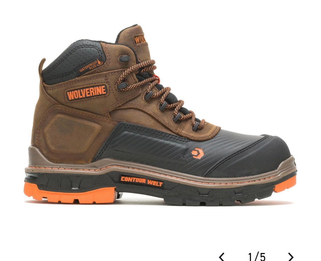 Wolverine Men's Overpass 6 Inch Composite Toe Work Boot (W10717)