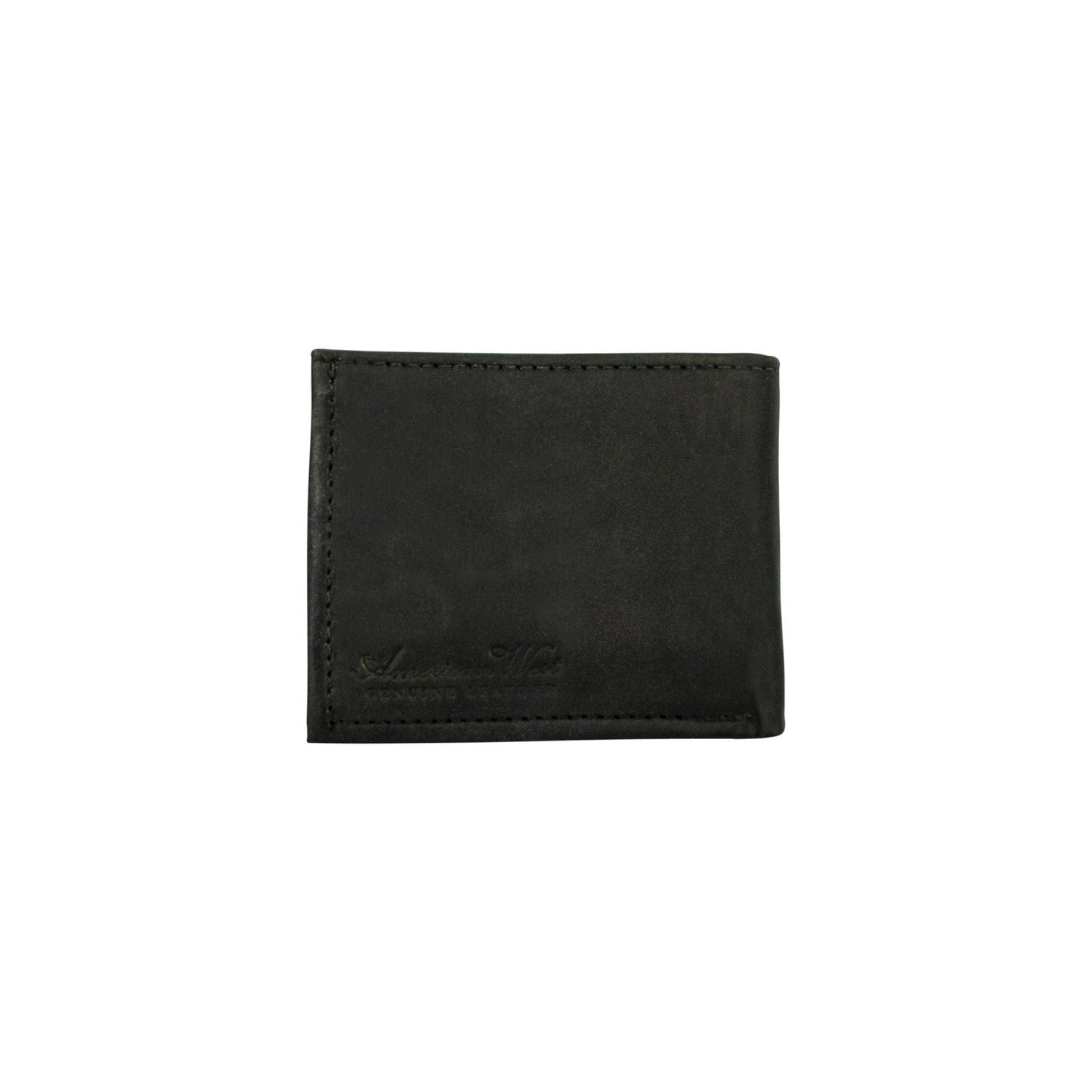 Waxed Leather Men's Wallet: Dark Brown / 100% Genuine Full Grain Leather