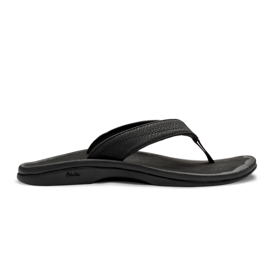 nan Olukai Wmns Ohana Everyday Classic Leather Waterproof Sandal Black, nan: 7, nan: M, nan: nan