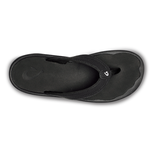 Olukai Olukai Wmns Ohana Everyday Classic Leather Waterproof Sandal Black, Size: 6, Width: M, nan: nan