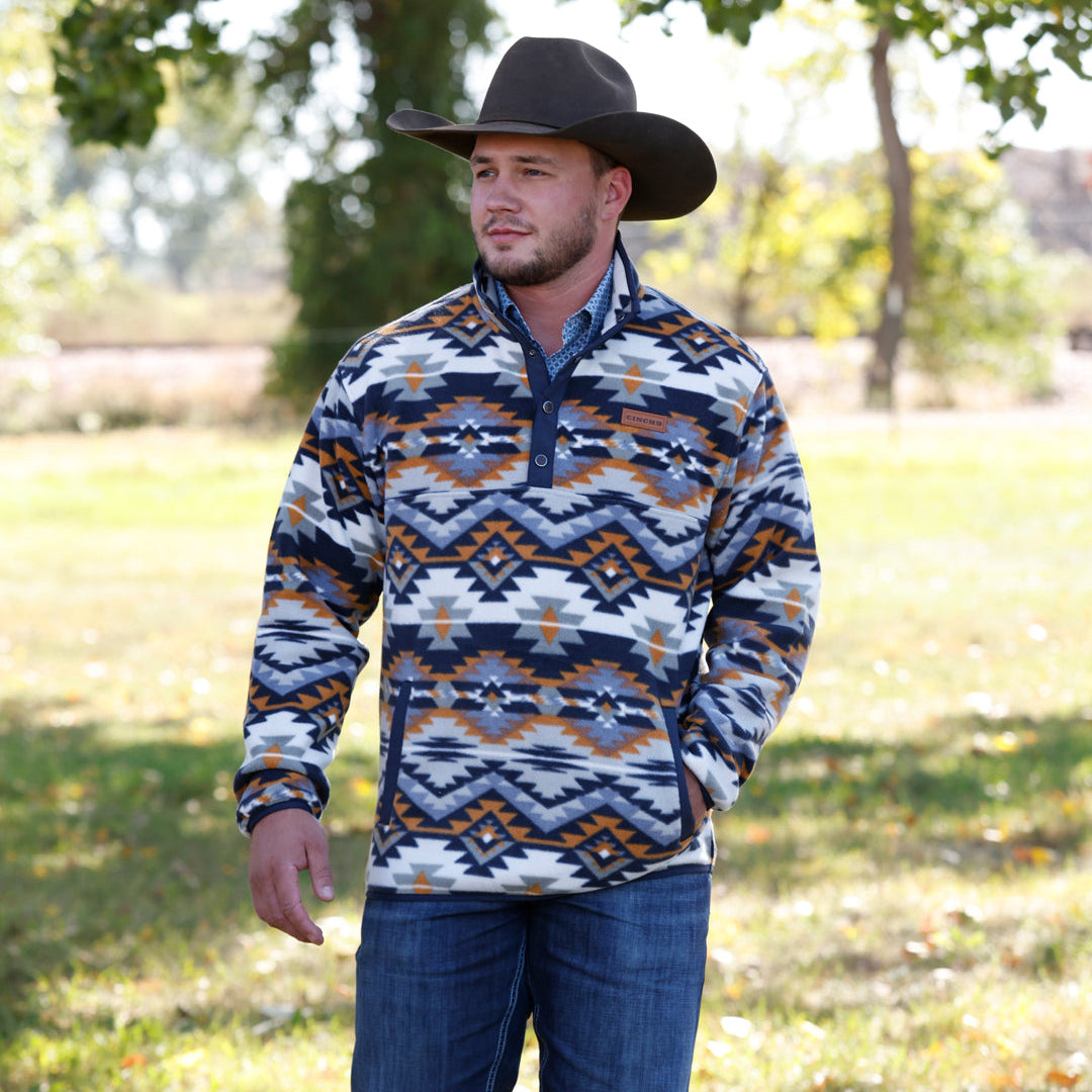Cinch Men's Southwest Polar Fleece Pullover - Multi (MWK1514030) - view 1