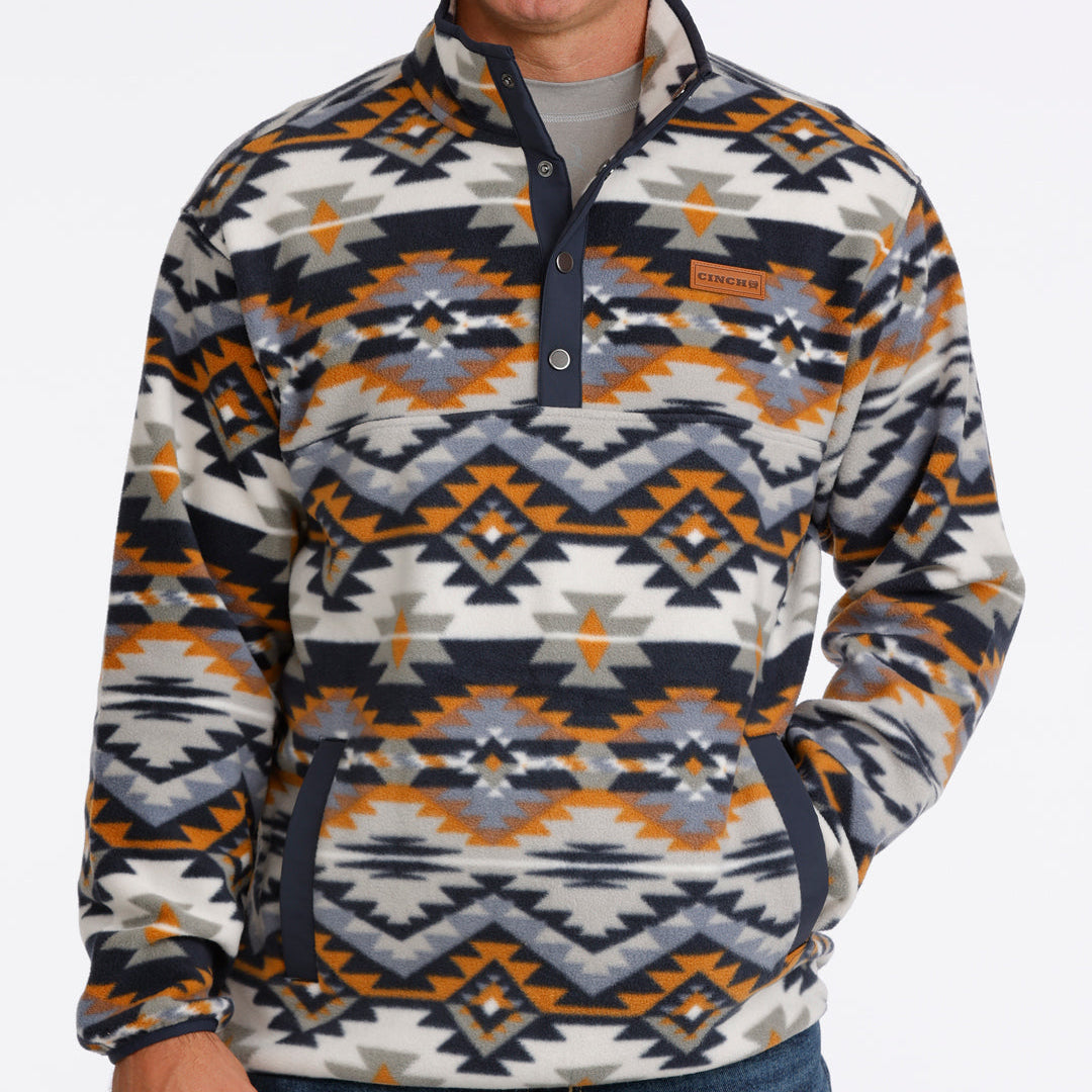 Cinch Men's Southwest Polar Fleece Pullover - Multi (MWK1514030) - view 2