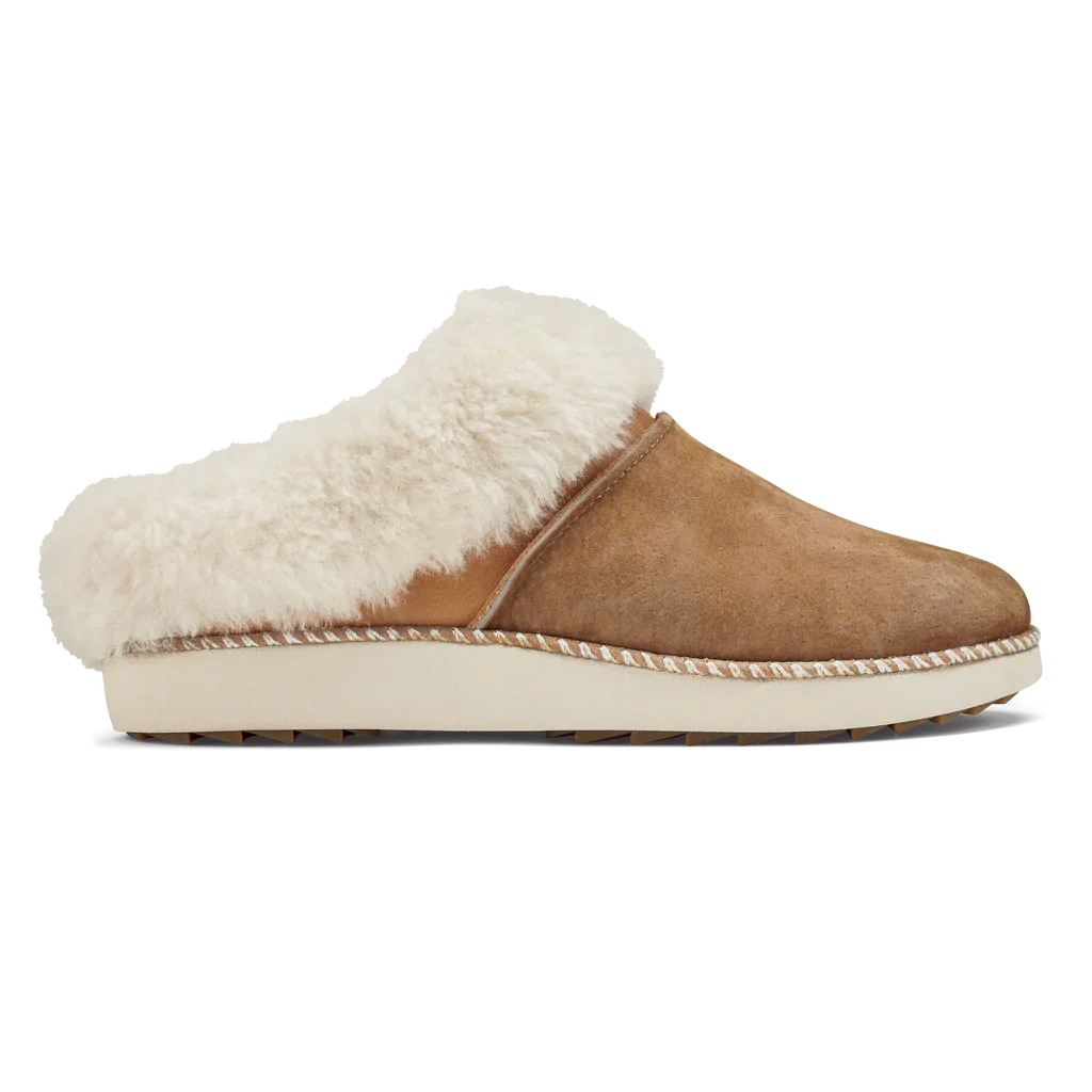 nan Olukai Women's Ku'I Slipper Tan/Bone, nan: 7, nan: B, nan: nan