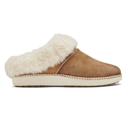 nan Olukai Women's Ku'I Slipper Tan/Bone, nan: 7, nan: B, nan: nan