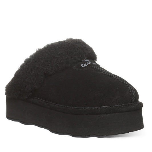 Bearpaw Bearpaw Women's Retro Loki Suede Slide Slipper Black, Size: 6, Width: M, nan: nan