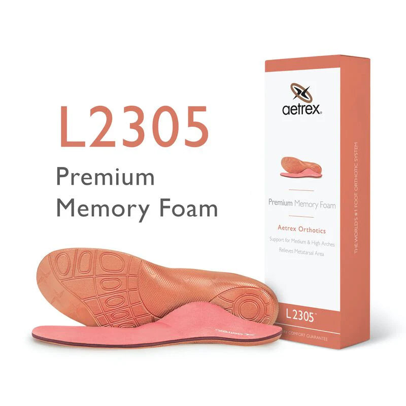 Aetrex Women’s Premium Memory Foam Posted Orthotics