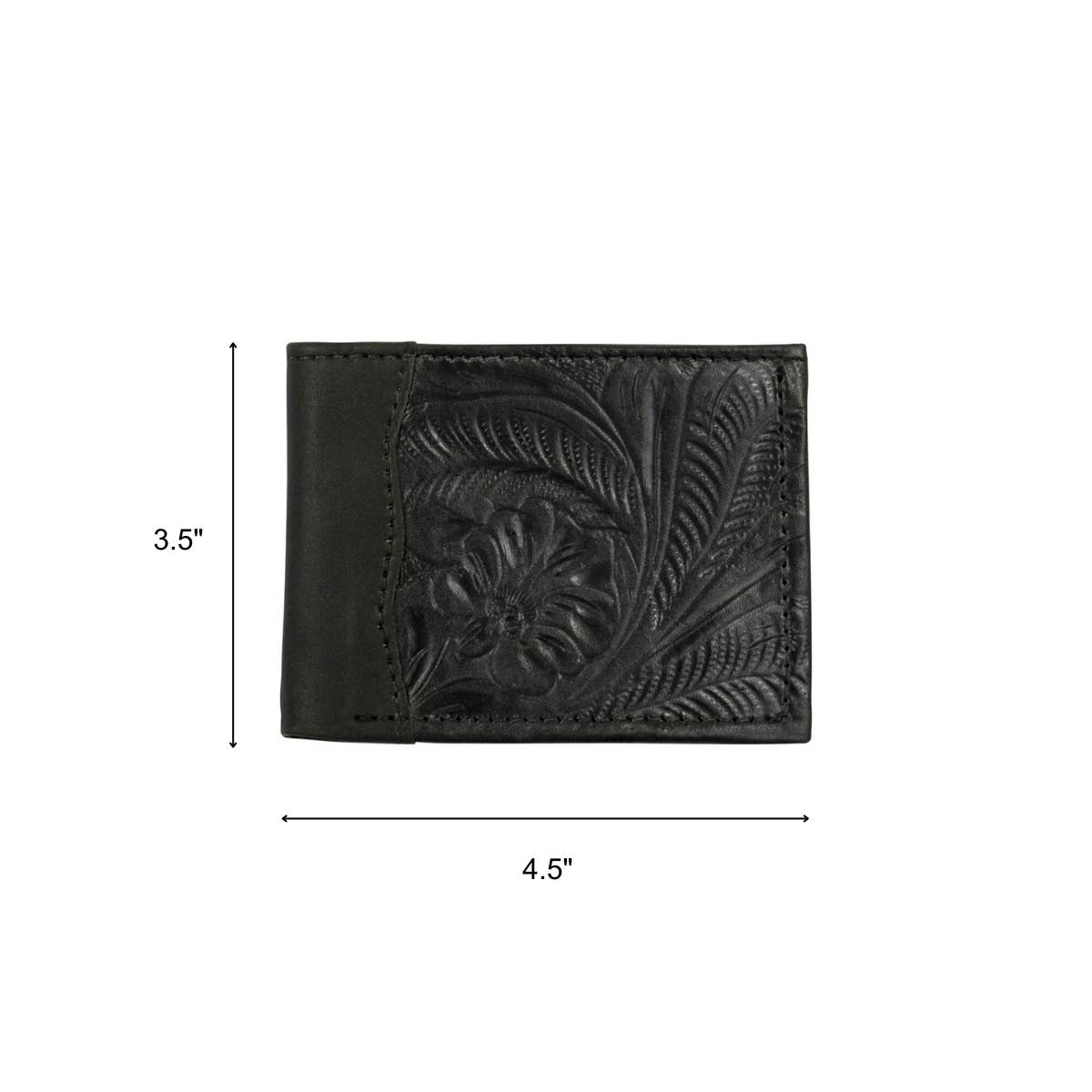 Waxed Leather Men's Wallet: Dark Brown / 100% Genuine Full Grain Leather