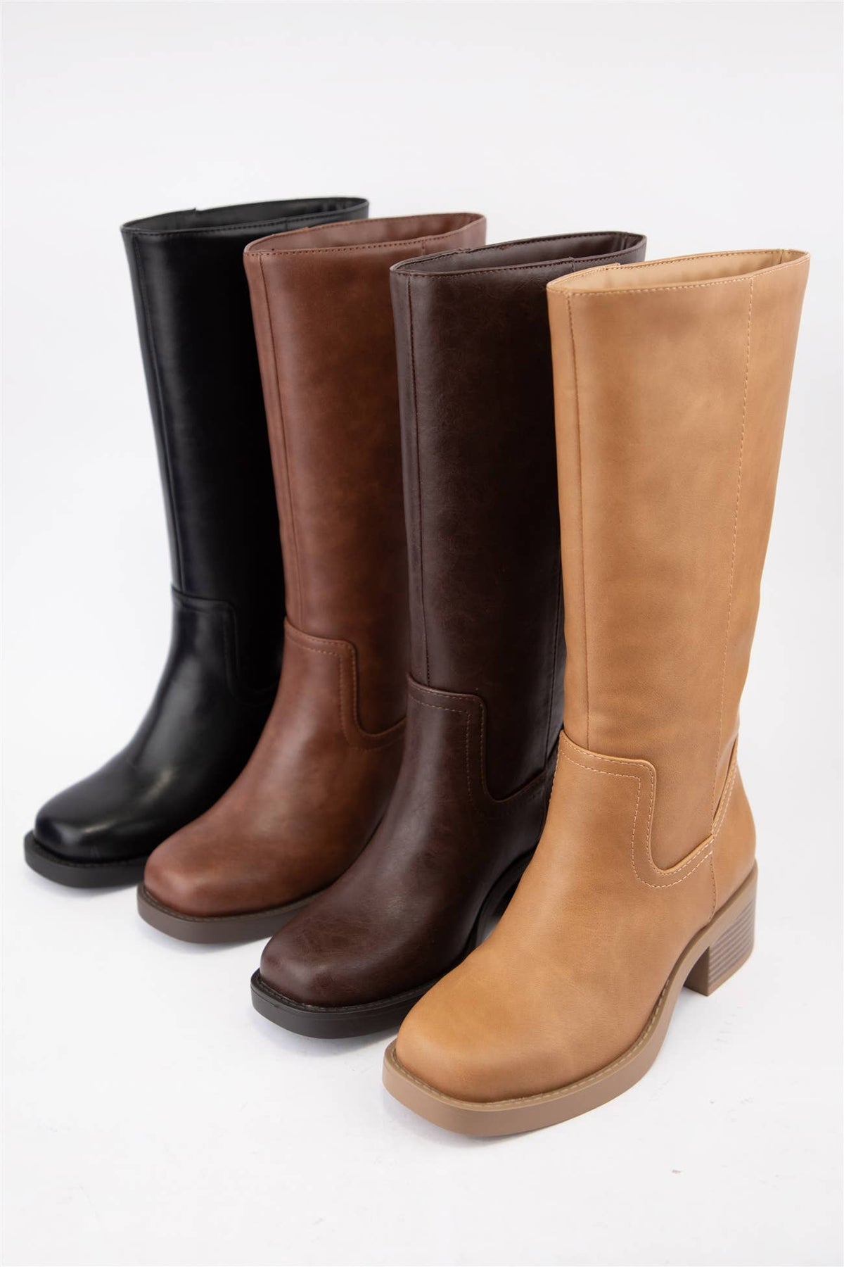CCOCCI Women's Belvin Tall Block-Heel Boots