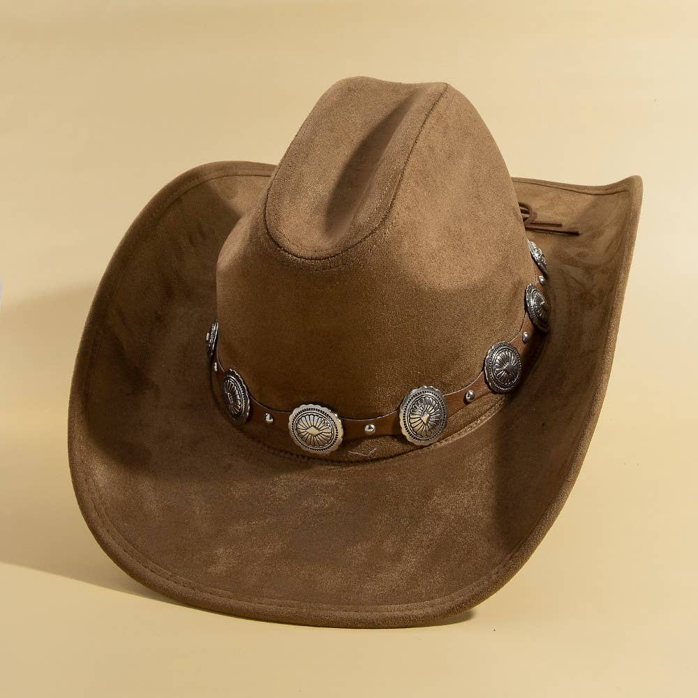 Anarchy Street Round Concho Disc Belt Western Cowboy Hat – Lbr