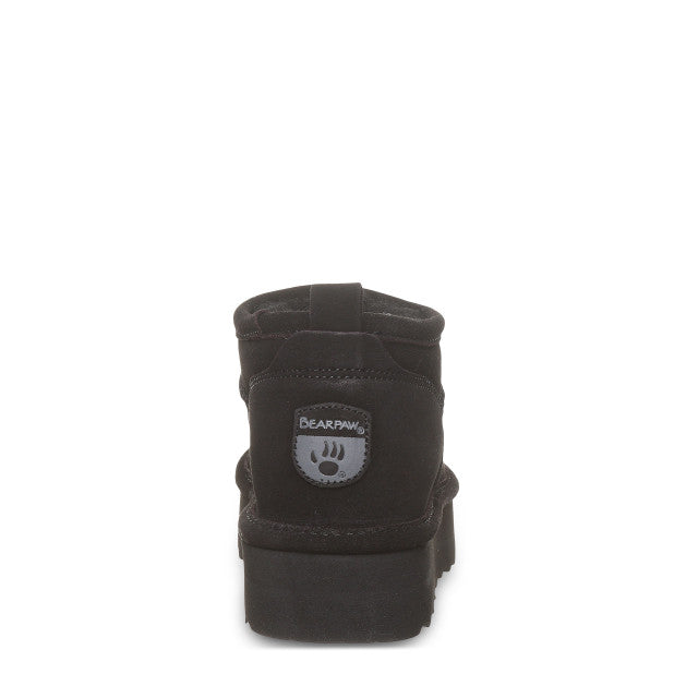 nan Bearpaw Women's Retro Super Shorty Sheepskin Boot Black, nan: 11, nan: M, nan: nan