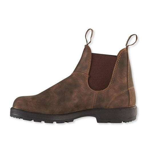 nan Blundstone Rustic Pull On Chelsea Boot Brown Oiled Leather, nan: 3.5, nan: M, nan: nan