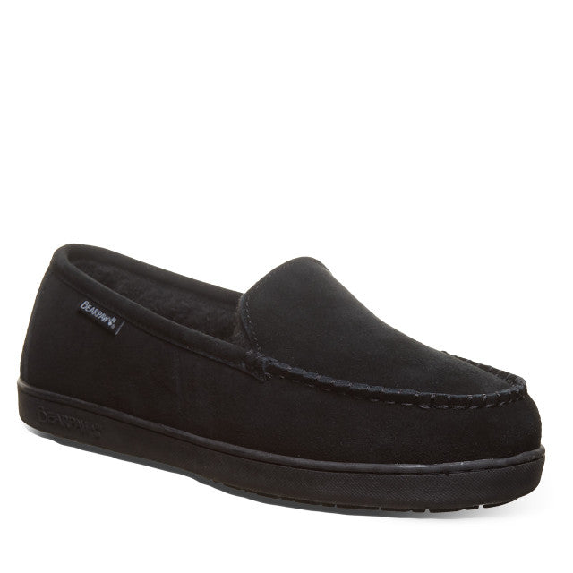 Bearpaw Bearpaw Men's Brian Sheepskin Slipper Black, Size: 8, nan: nan, nan: nan