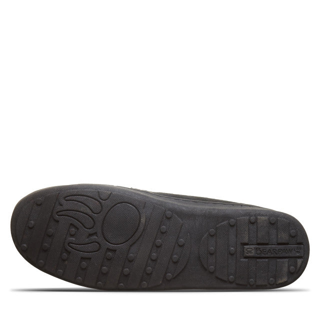 nan Bearpaw Men's Brian Sheepskin Slipper Black, nan: 11, nan: nan, nan: nan